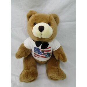 Steven Smith Brown Bear Plush Sits 11 Inch God Bless America Shirt Stuffed